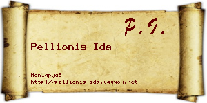 Pellionis Ida névjegykártya